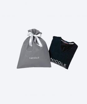 ギフト巾着(グレー）Ｍ