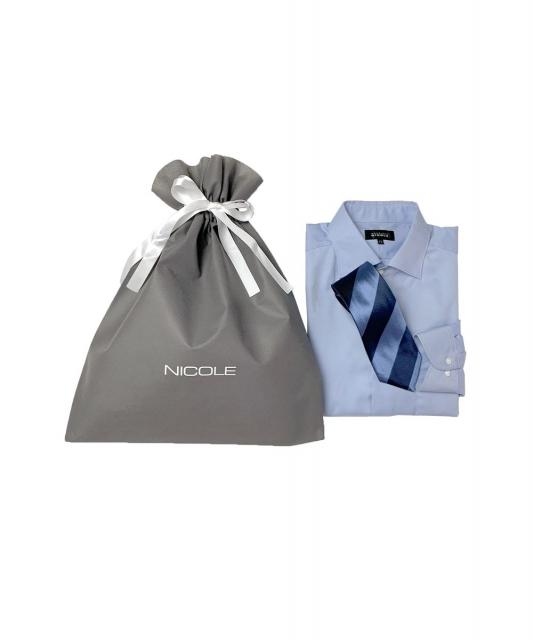 ギフト巾着(グレー）Ｌ