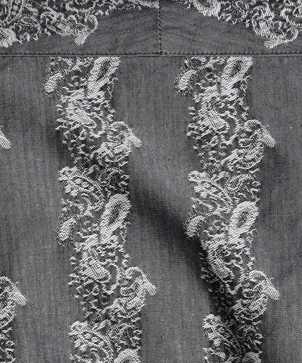 ペイズリージャカードスタンドカラーシャツ 長袖 ニコル公式通販サイト Nicole Online Shop