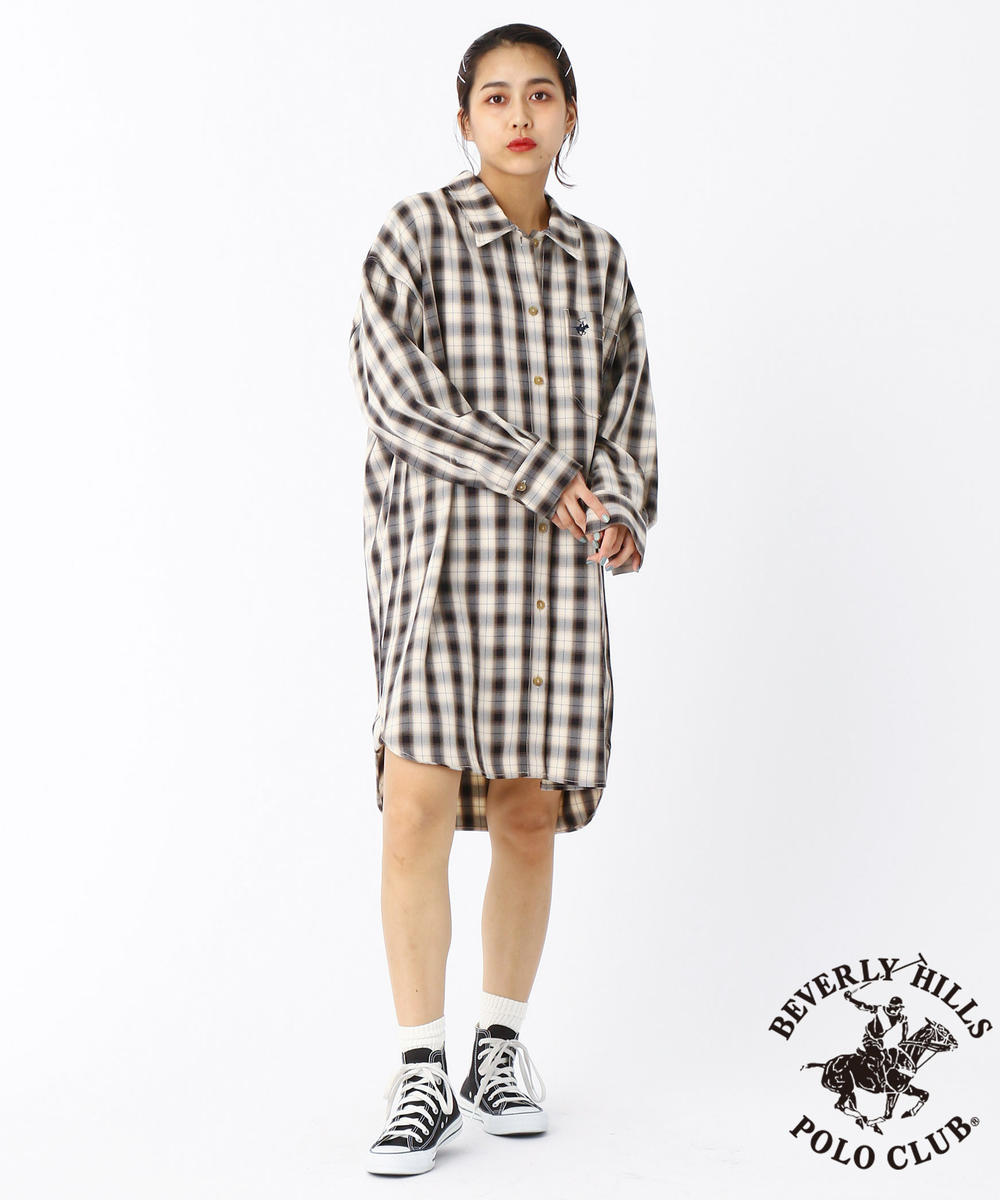 Beverly Hills Polo Club ビバリーヒルズポロクラブ コラボチェックシャツワンピース その他ワンピース 179 Wg オフィシャルオンラインショップ 179 Wg オフィシャルオンラインショップ