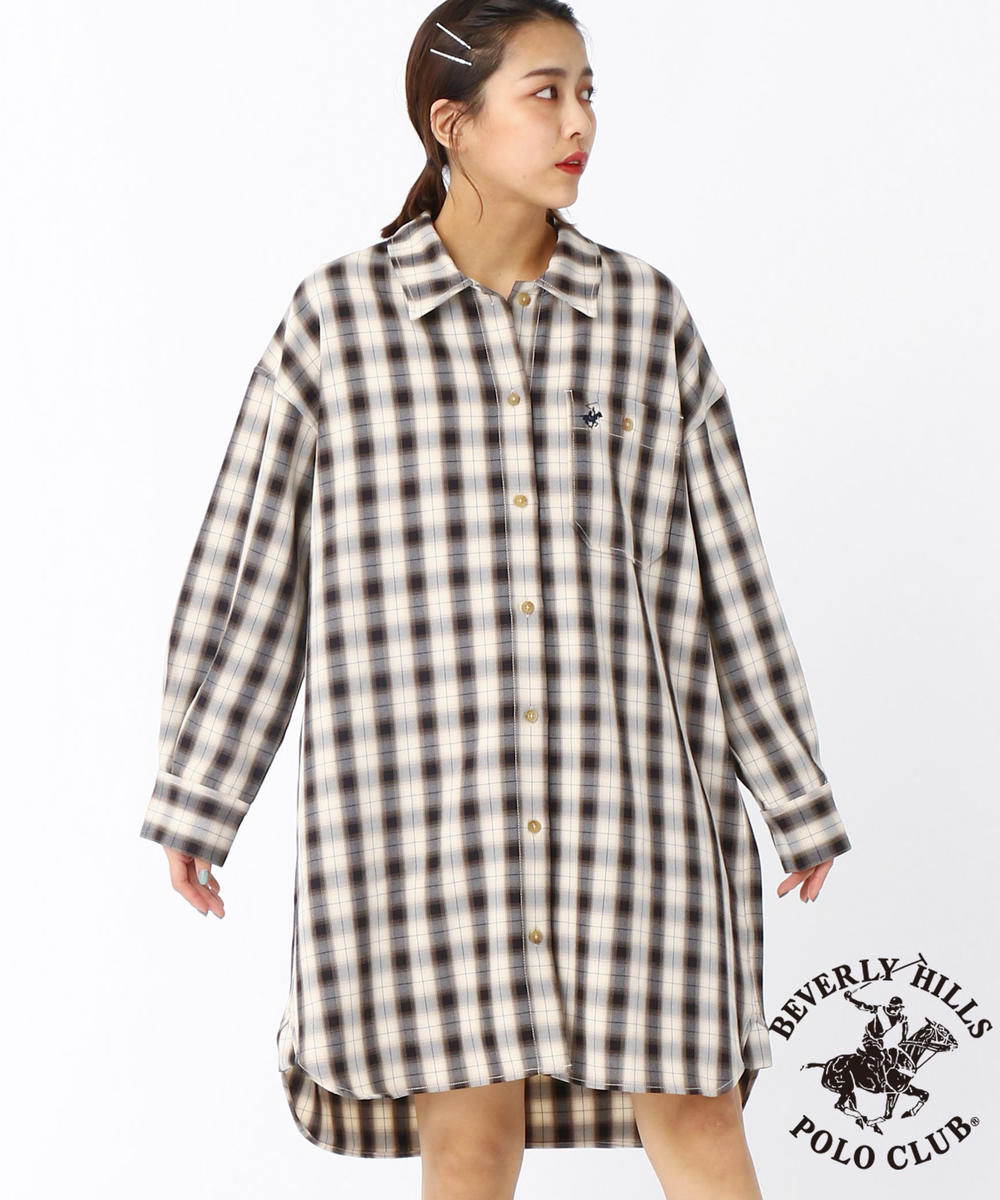 Beverly Hills Polo Club ビバリーヒルズポロクラブ コラボチェックシャツワンピース その他ワンピース 179 Wg オフィシャルオンラインショップ 179 Wg オフィシャルオンラインショップ