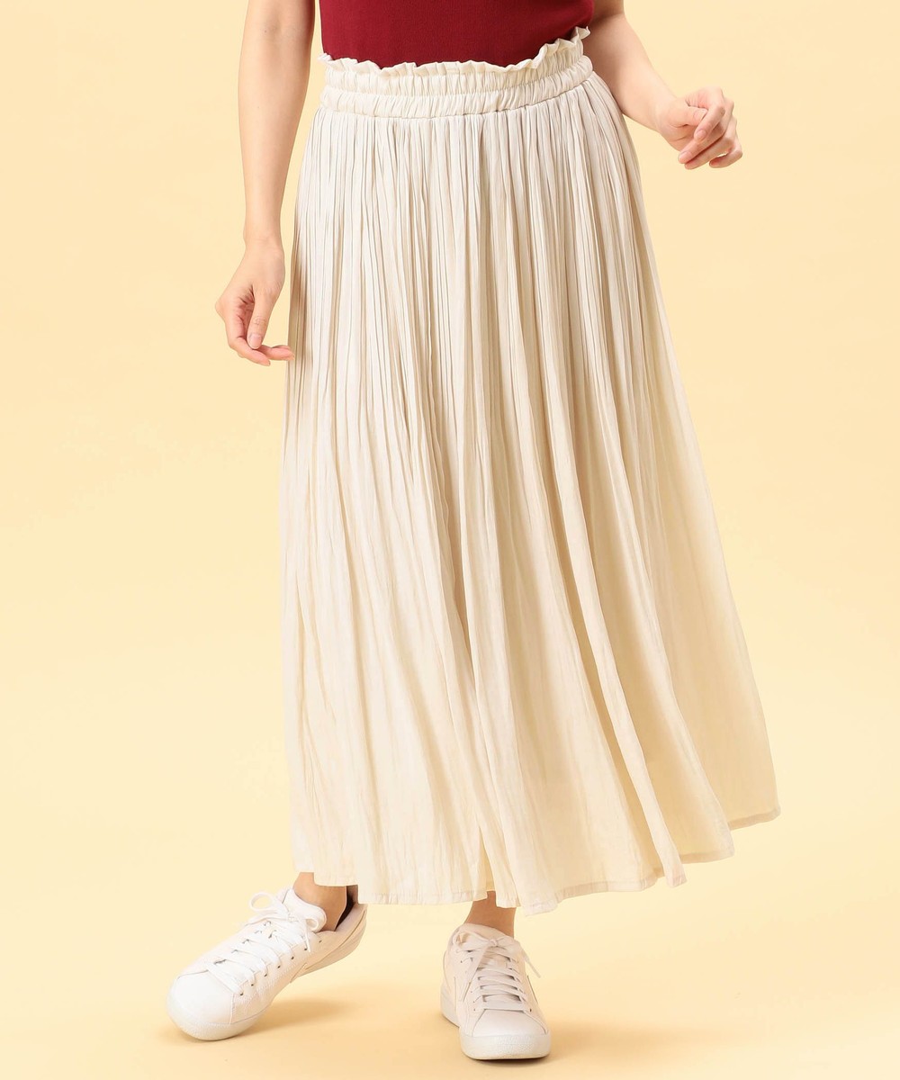 ヴィンテージサテンケシプリーツスカート ロング マキシスカート ニコル公式通販サイト Nicole Online Shop