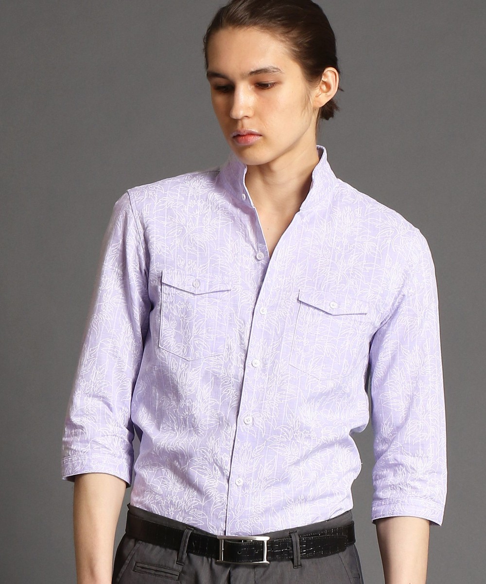 コットンリネンスタンドカラー7分袖シャツ シャツ ブラウス ニコル公式通販サイト Nicole Online Shop コットンリネンスタンドカラー7分袖シャツ シャツ ブラウス ニコル公式通販サイト Nicole Online Shop