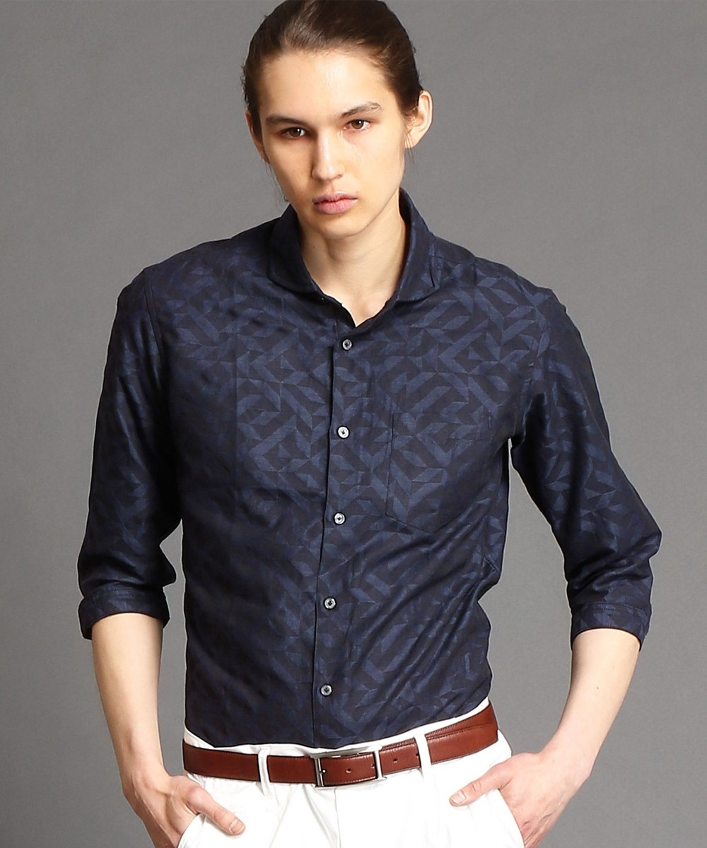 コットンリネンカッタウェイカラー7分袖シャツ シャツ ブラウス ニコル公式通販サイト Nicole Online Shop コットンリネンカッタウェイカラー7分袖シャツ シャツ ブラウス ニコル公式通販サイト Nicole Online Shop