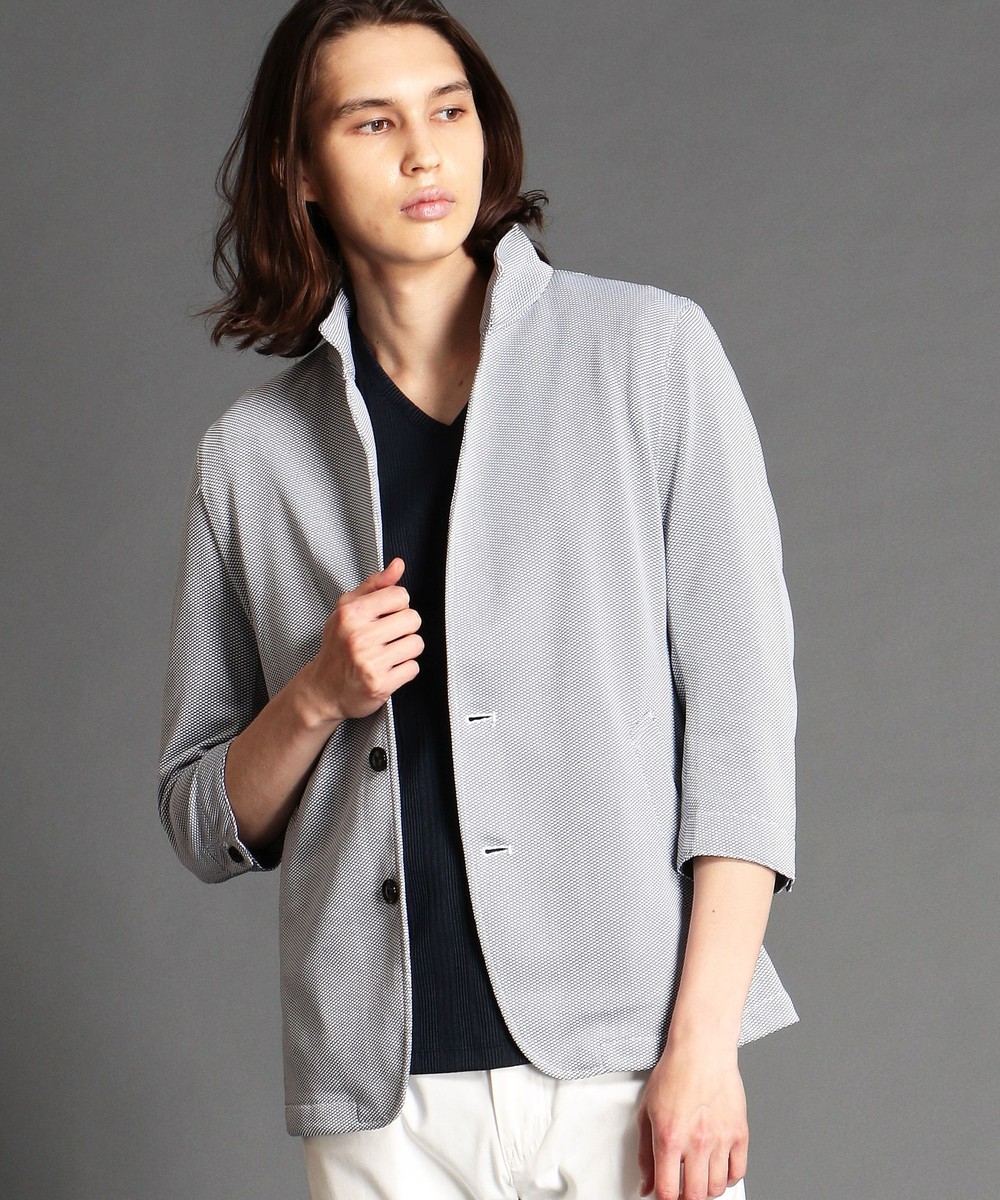 Canal Deux Luxe スタンドカラー七分袖ジャケット その他ジャケット ブルゾン ニコル公式通販サイト Nicole Online Shop