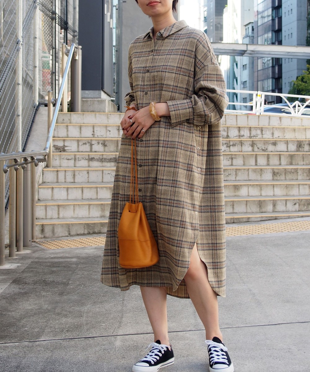 サイド開きチェックワンピース その他ワンピース ニコル公式通販サイト Nicole Online Shop