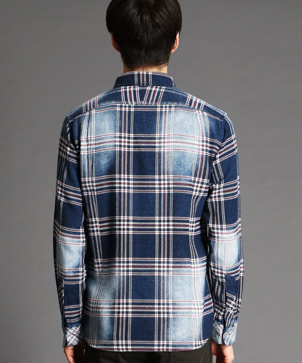 Fineboys1月号 デニムチェックシャツ 長袖 ニコル公式通販サイト Nicole Online Shop
