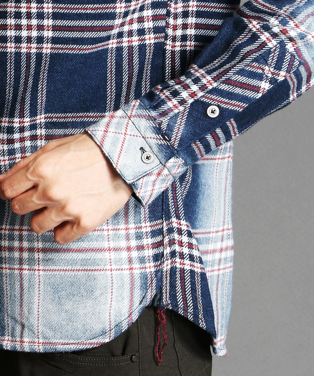 Fineboys1月号 デニムチェックシャツ 長袖 ニコル公式通販サイト Nicole Online Shop