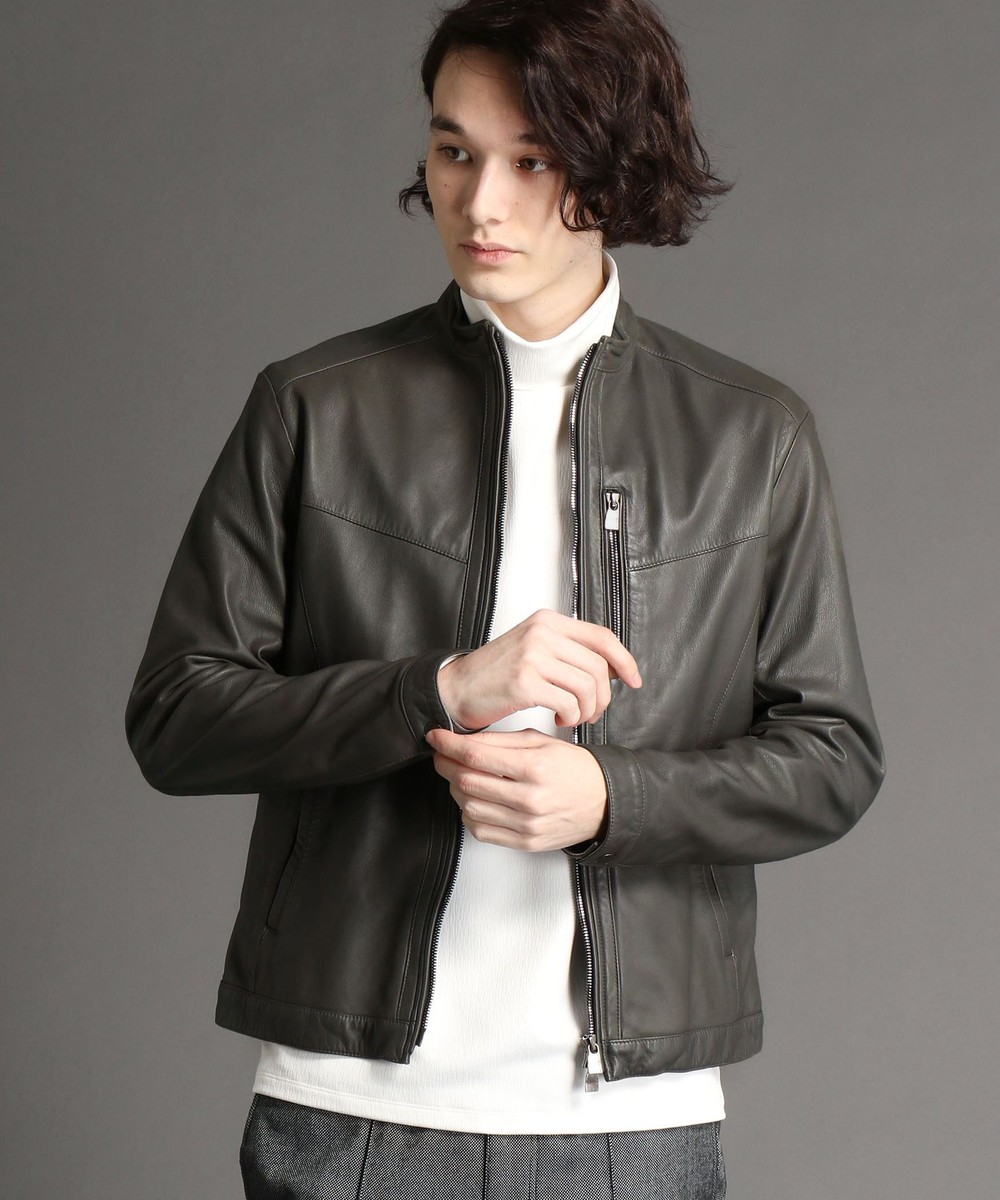 シープレザーライダースブルゾン ライダース ニコル公式通販サイト Nicole Online Shop