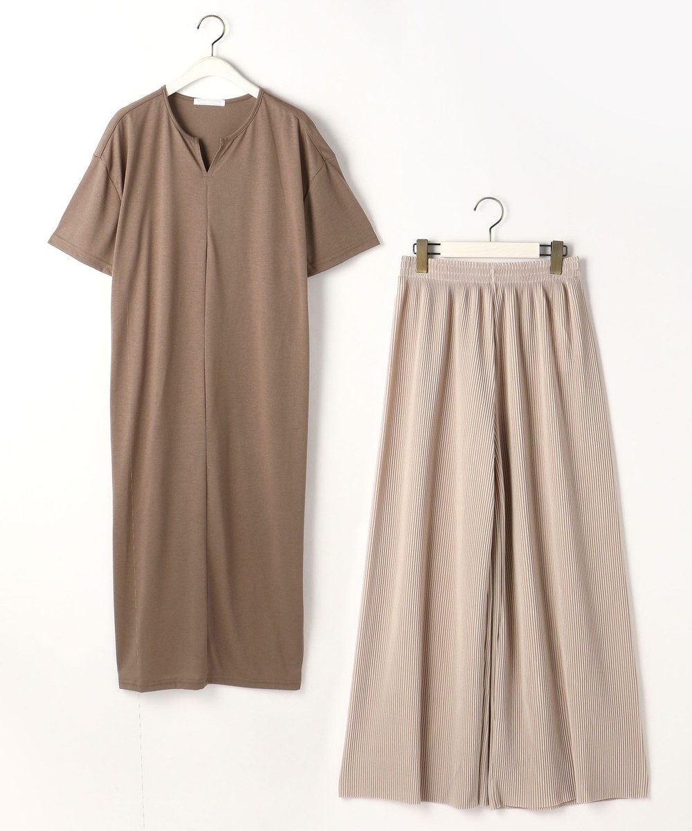 スキッパーロングワンピース プリーツパンツセット その他ワンピース ニコル公式通販サイト Nicole Online Shop スキッパーロングワンピース プリーツパンツセット その他ワンピース ニコル公式通販サイト Nicole Online Shop