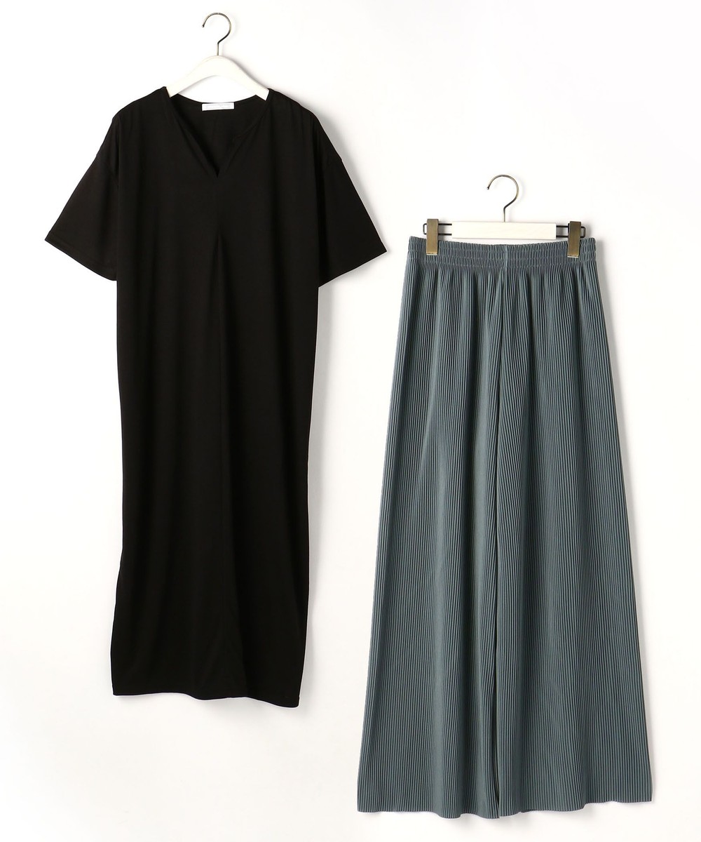 スキッパーロングワンピース プリーツパンツセット その他ワンピース ニコル公式通販サイト Nicole Online Shop スキッパーロングワンピース プリーツパンツセット その他ワンピース ニコル公式通販サイト Nicole Online Shop