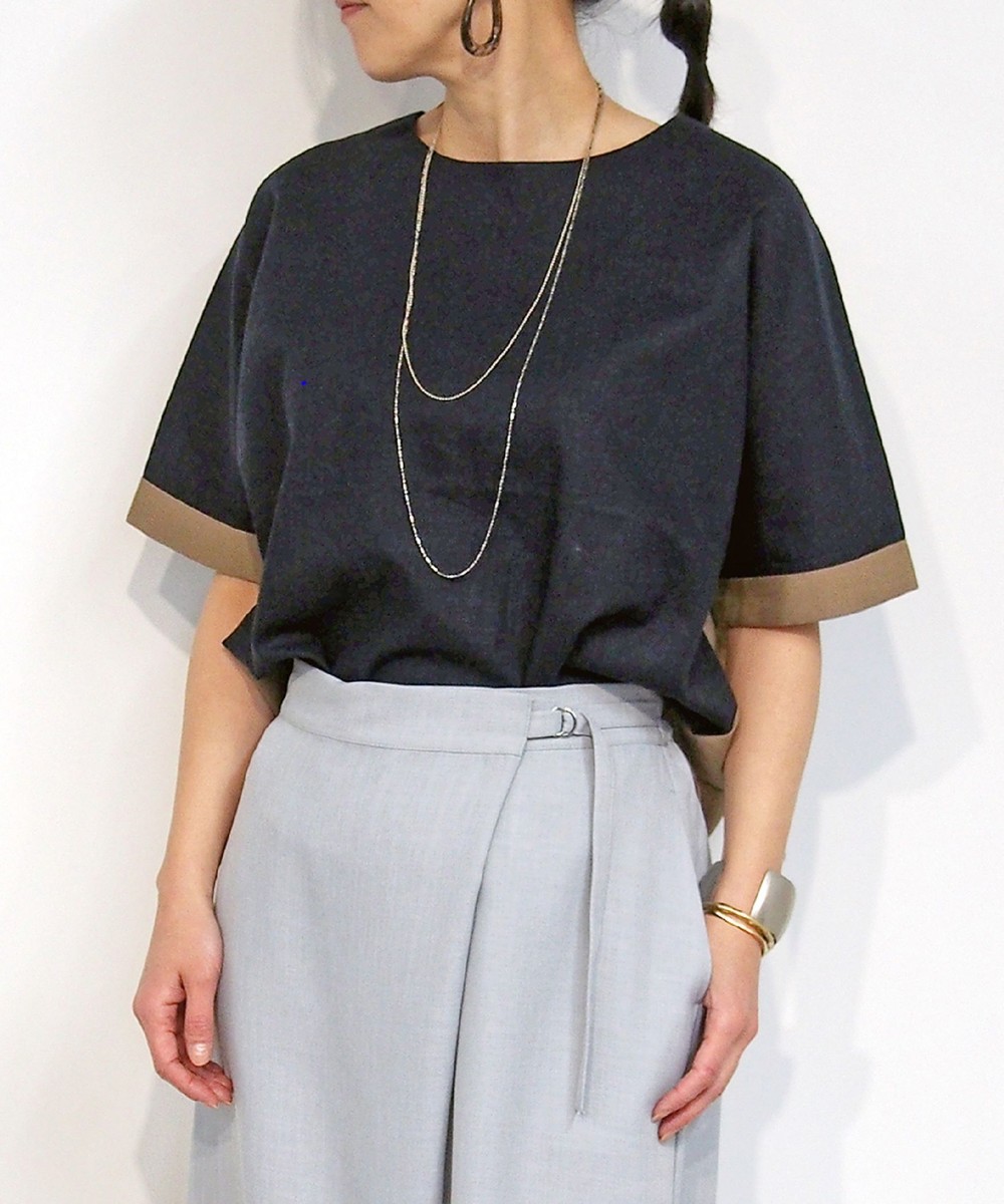 バイカラーブラウス シャツ ブラウス ニコル公式通販サイト Nicole Online Shop