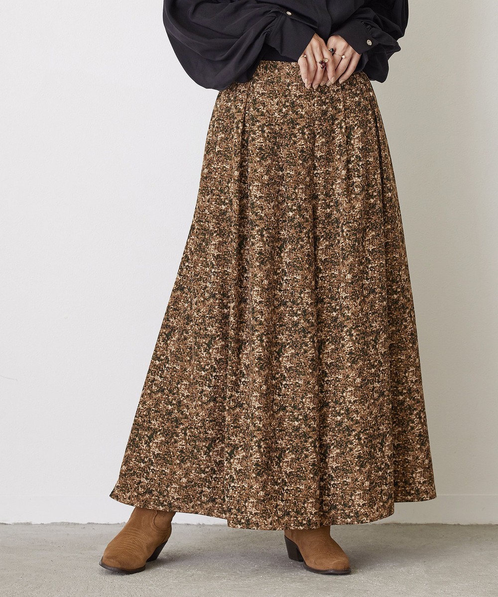 柄フレアワイドパンツ パンツ ニコル公式通販サイト Nicole Online Shop