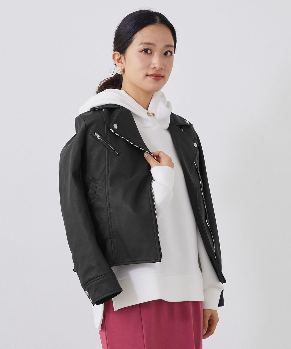 フェイクレザー ライダースジャケット ダブル ライダース ニコル公式通販サイト Nicole Online Shop フェイクレザー ライダースジャケット ダブル ライダース ニコル公式通販サイト Nicole Online Shop