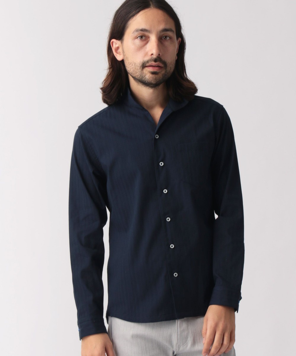 イタリアンカラー長袖シャツ 長袖 ニコル公式通販サイト Nicole Online Shop イタリアンカラー長袖シャツ 長袖 ニコル公式通販サイト Nicole Online Shop