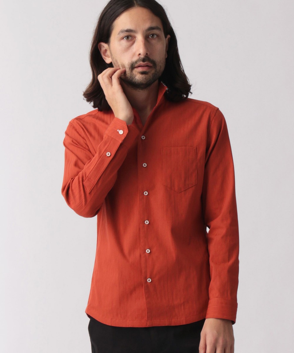 イタリアンカラー長袖シャツ 長袖 ニコル公式通販サイト Nicole Online Shop イタリアンカラー長袖シャツ 長袖 ニコル公式通販サイト Nicole Online Shop