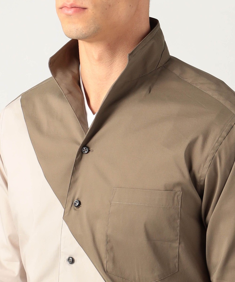 パネルショートイタリアンカラーシャツ 長袖 ニコル公式通販サイト Nicole Online Shop パネルショートイタリアンカラーシャツ 長袖 ニコル公式通販サイト Nicole Online Shop