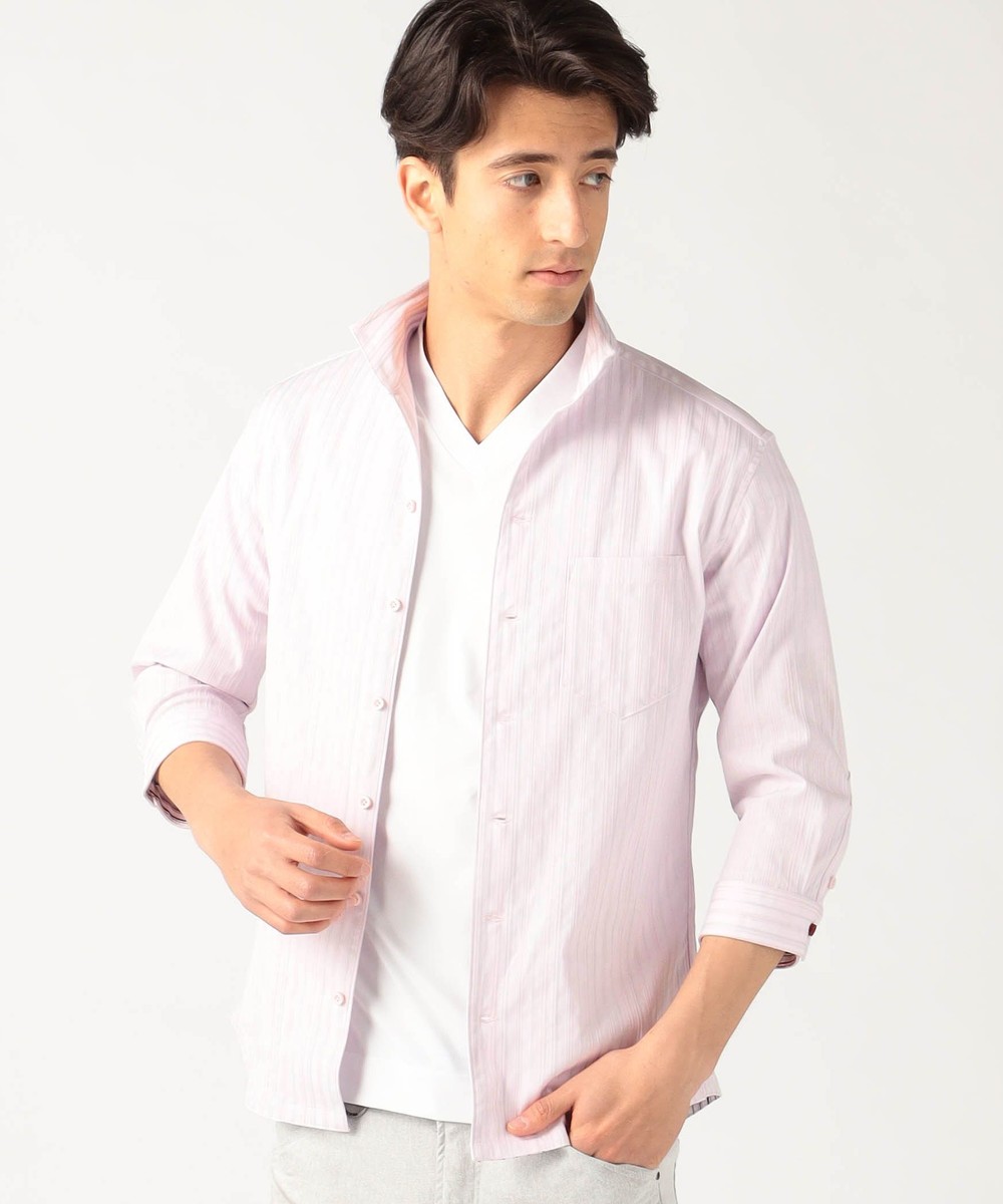 イタリアンカラー7分丈シャツ 5分 7分袖 ニコル公式通販サイト Nicole Online Shop イタリアンカラー7分丈シャツ 5分 7分袖 ニコル公式通販サイト Nicole Online Shop