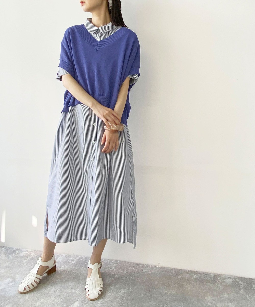 ニットベスト ストライプワンピース Set ニット ニコル公式通販サイト Nicole Online Shop ニットベスト ストライプワンピース Set ニット ニコル公式通販サイト Nicole Online Shop