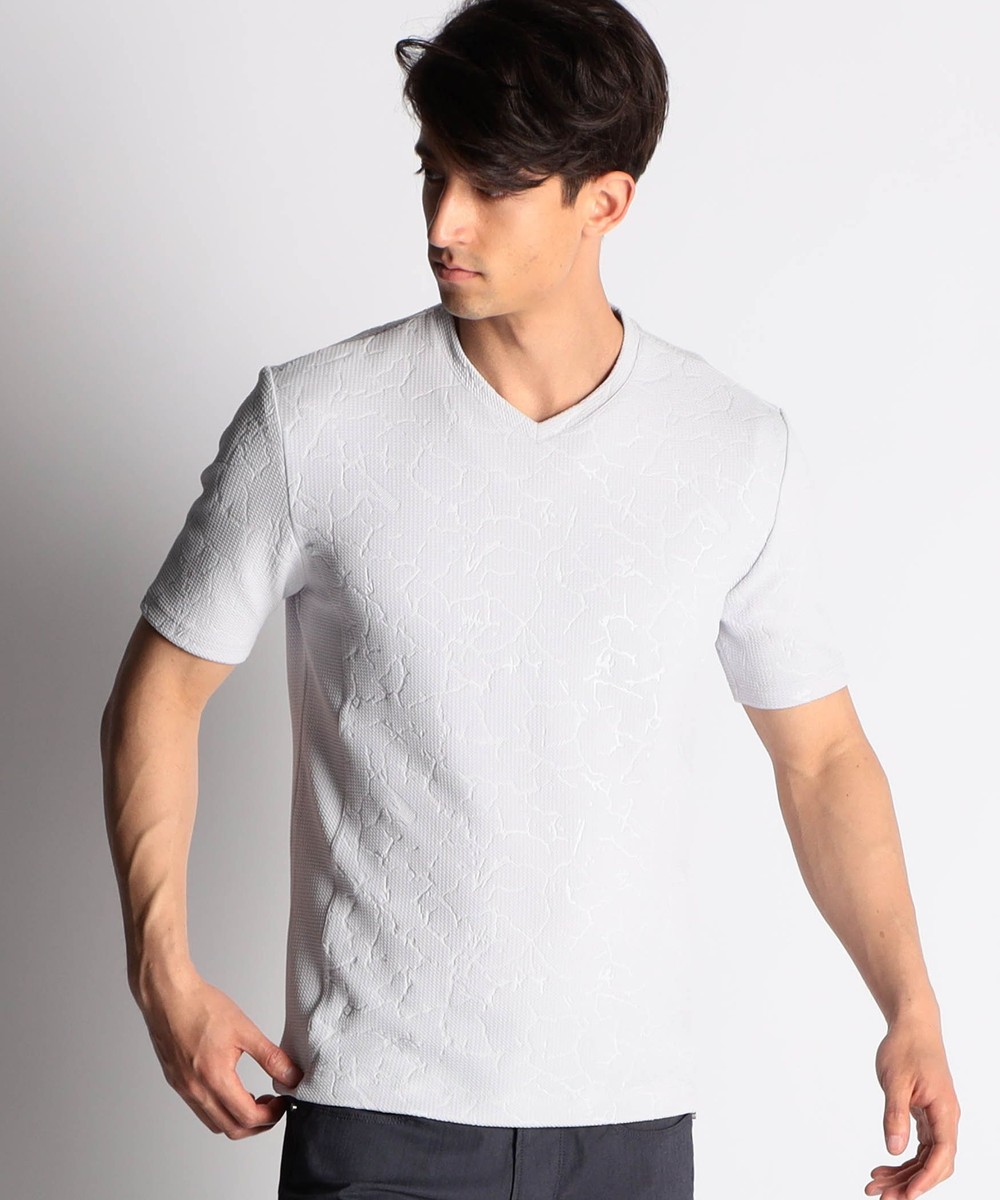 ブリスタージャカード柄vネックtシャツ tシャツ ニコル公式通販サイト Nicole Online Shop ブリスタージャカード柄vネックtシャツ tシャツ ニコル公式通販サイト Nicole Online Shop
