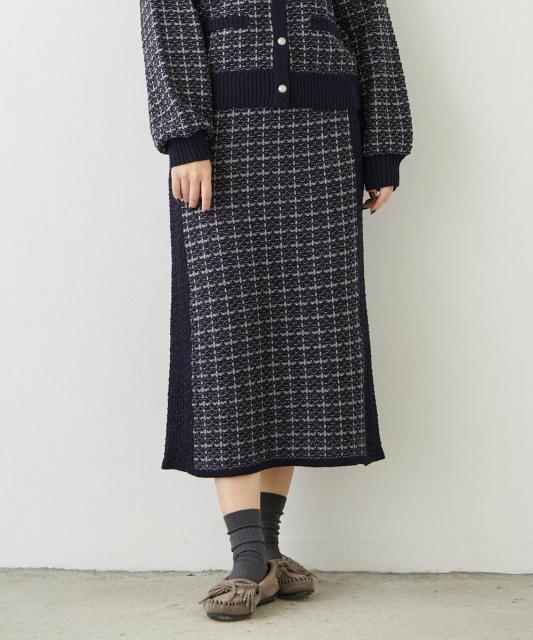 ツイード調タイトスカート