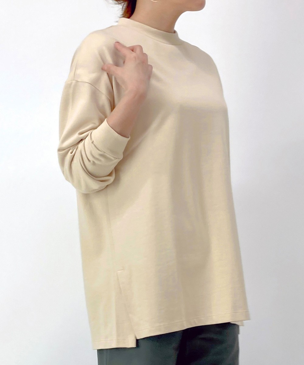 サイドスリット入り 薄手デザイントレーナー｜カットソー｜ニコル公式  