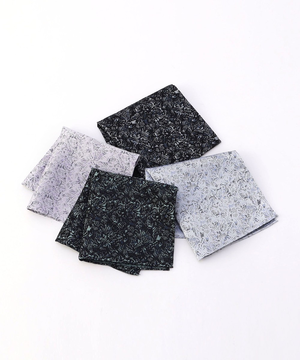 ボタニカルジャカード ポケットチーフ