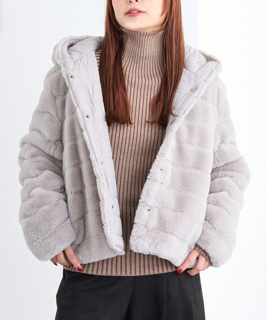 リバーシブルファーブルゾン