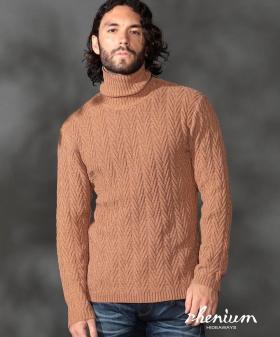 【WEB限定】７ＧＧ　ヘリンボーンタートルネックニット