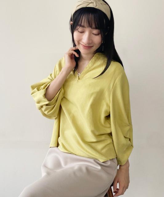 【TIME SALE】タックパフブラウス