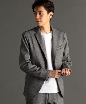 DELEGANT メランジプリントジャージ セットアップジャケット