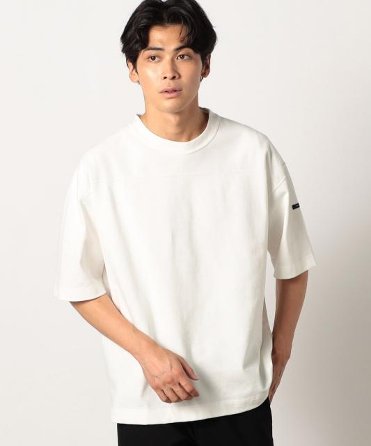 日本製 デラヴェ天竺切り替えTシャツ