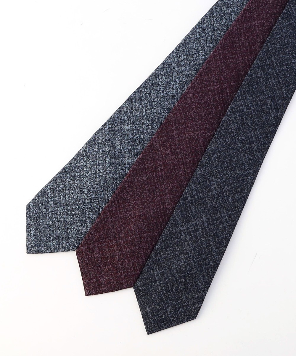 【ex/tra】メランジチェック ネクタイ