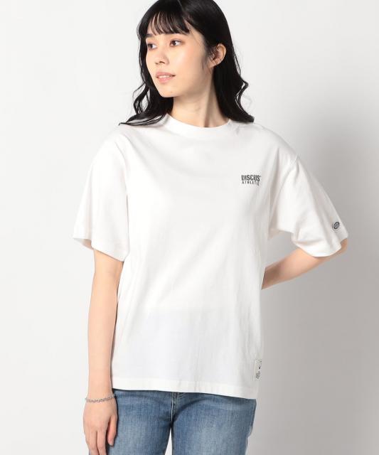 【DISCUS別注】パウダーブリーチ加工　バックプリントTシャツ