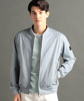 DELEGANT メランジプリントジャージ MA-1ジャケット