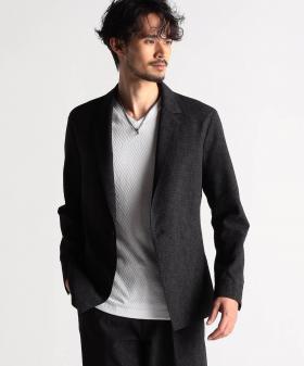 ３Ｄメッシュ　ナローラペルデザインジャケット