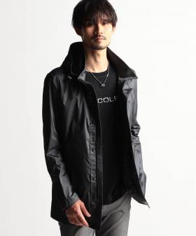 ストレッチシャンブレー　スタンドブルゾン