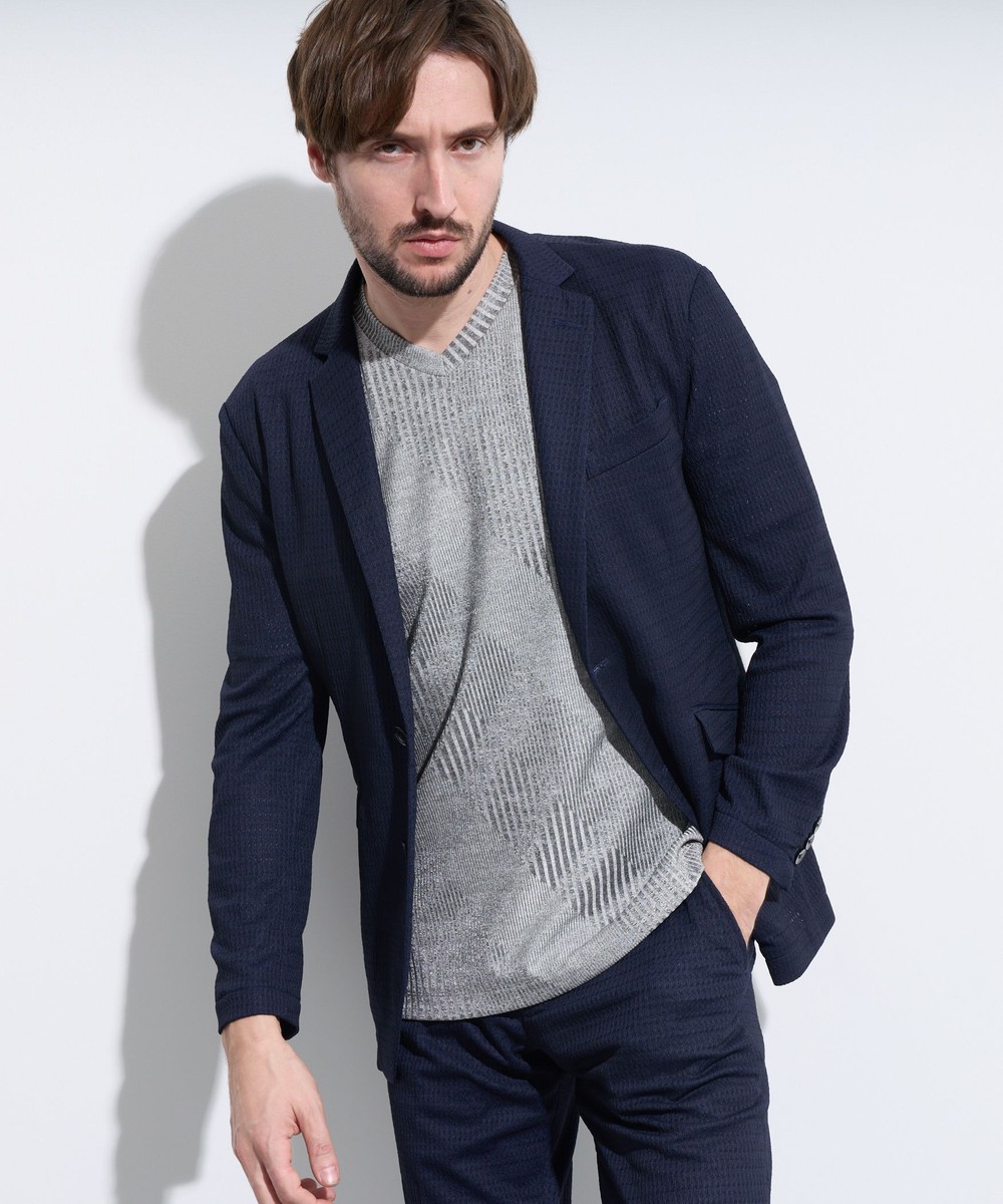 シアージャガードニットジャケット