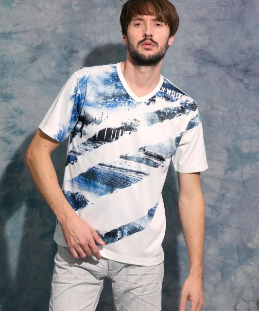 フォトラインアラカルトVネック半袖Ｔシャツ