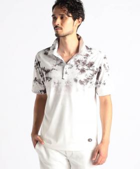 【25年モデル EC限定再販売】【NICOLE SPORTS】ムラ柄スキッパーポロシャツ