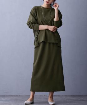 セットアップ【プルオーバー×タイトスカート】