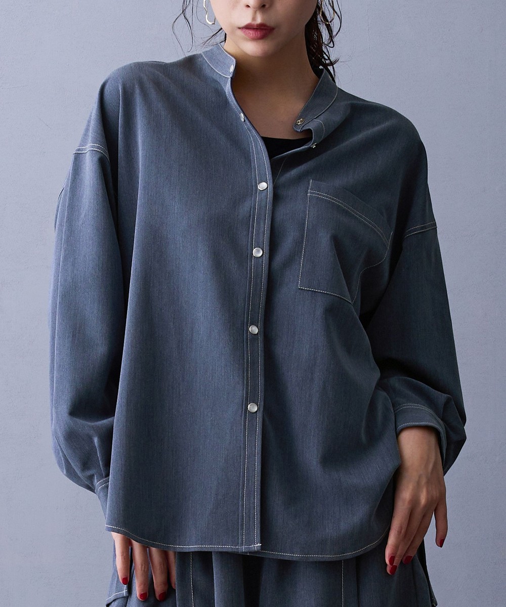 テンセルデニムシャツ