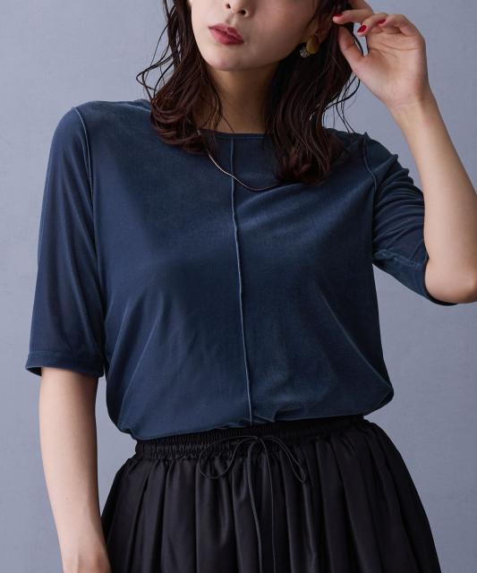 【TIME SALE】シアーベロアTシャツ