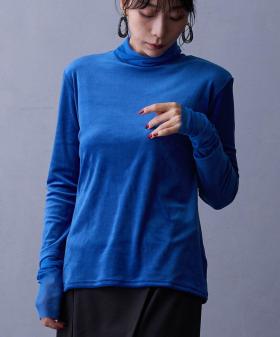 ベロア×シアーロングTシャツ