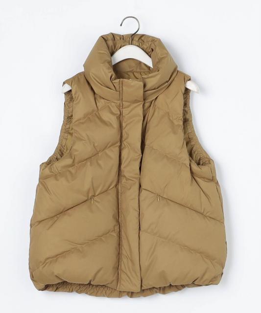 ボリュームカラーダウンベスト