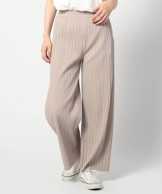 裏起毛 BOXプリーツパンツ