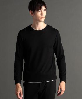 【ex/tra】メランジジャカード クルーネックプルオーバー