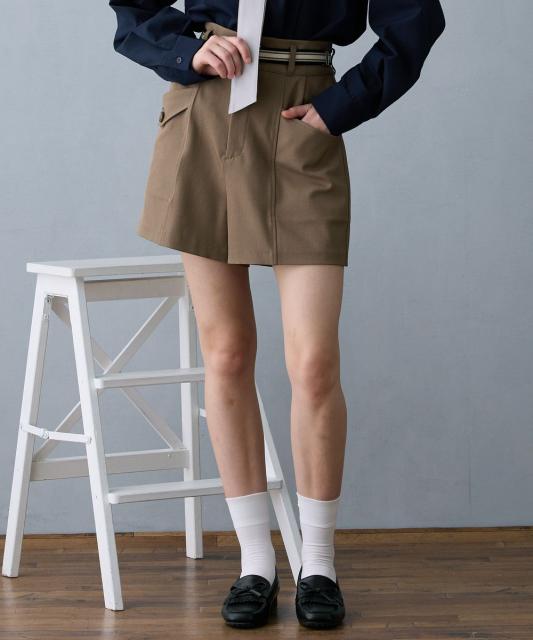 ハイウエストショートパンツ