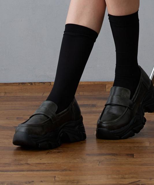 厚底ヴィンテージローファー