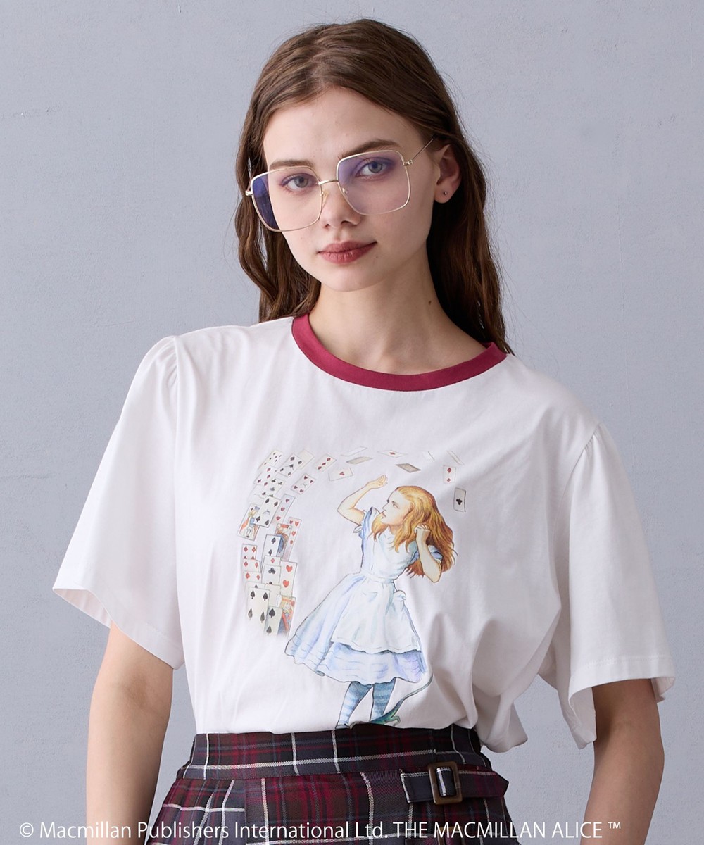 THE MACMILLAN ALICE マクミラン・アリスプリントコラボTシャツ